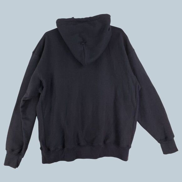 Vintage 90's Champion Mens Reverse Weave Hoodie XXL Made in Mexico Navy Blue - Picture 2 of 8